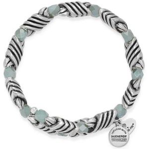 Alex and Ani Milkweed Forest's Blessing Wrap Bracelet - Rafaelian Silver Finish